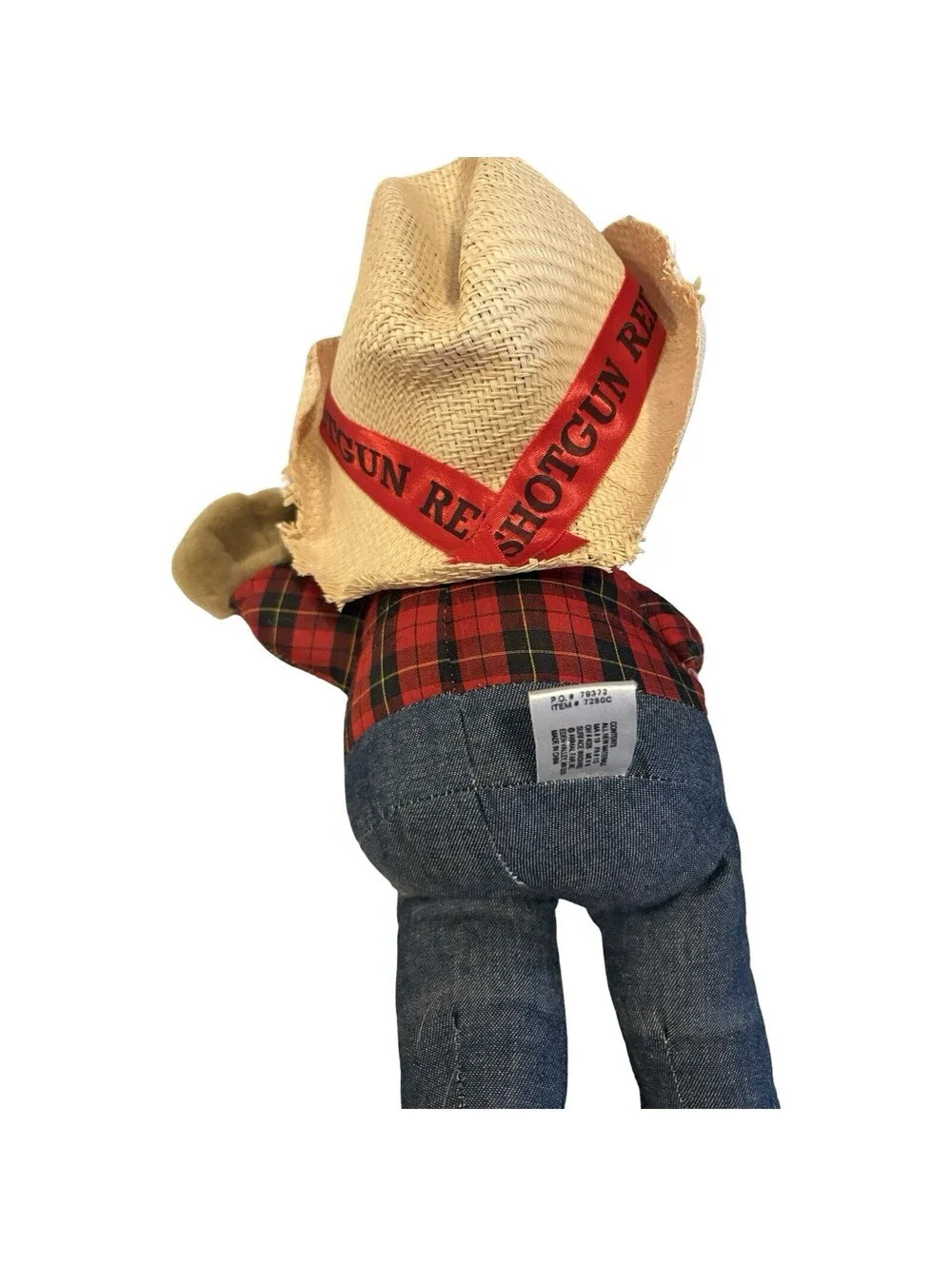 Hee Haw Shotgun Red Plush Doll in Straw Cowboy Hat 13” Animal Fair
